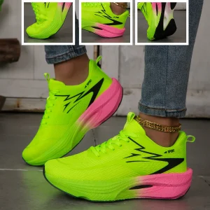 Women Color Block Platform Running Sneakers