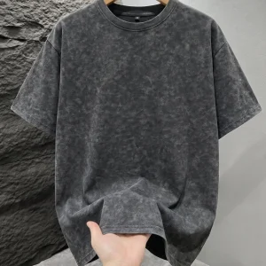 Men Vintage Oversized Acid Washed T-shirt