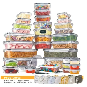 BPA-Free 48-Piece Food Storage Containers with Lids