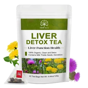 100% Organic Milk Thistle & Dandelion Liver Detox Tea